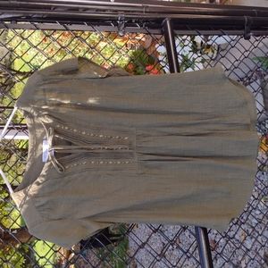 Liz Claiborne olive top PXL